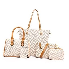 Designer Purses and Handbags for Women Satchel Shoulder Bag Tote Top 5p-beige