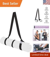 Durable Cotton Yoga Mat Carrier Strap – 73-inch Adjustable Sling Solution