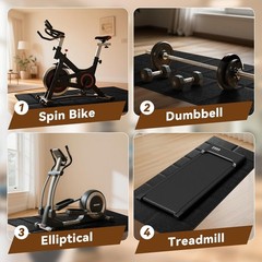 Treadmill Mat for Carpet Floors, 63″×30″, 0.2″ Thick Walking Pad Mat for