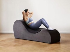Grey Kama Tantra Sutra Sex Couch Exotic Furniture Sofa Chaise Lounge Yoga Chair