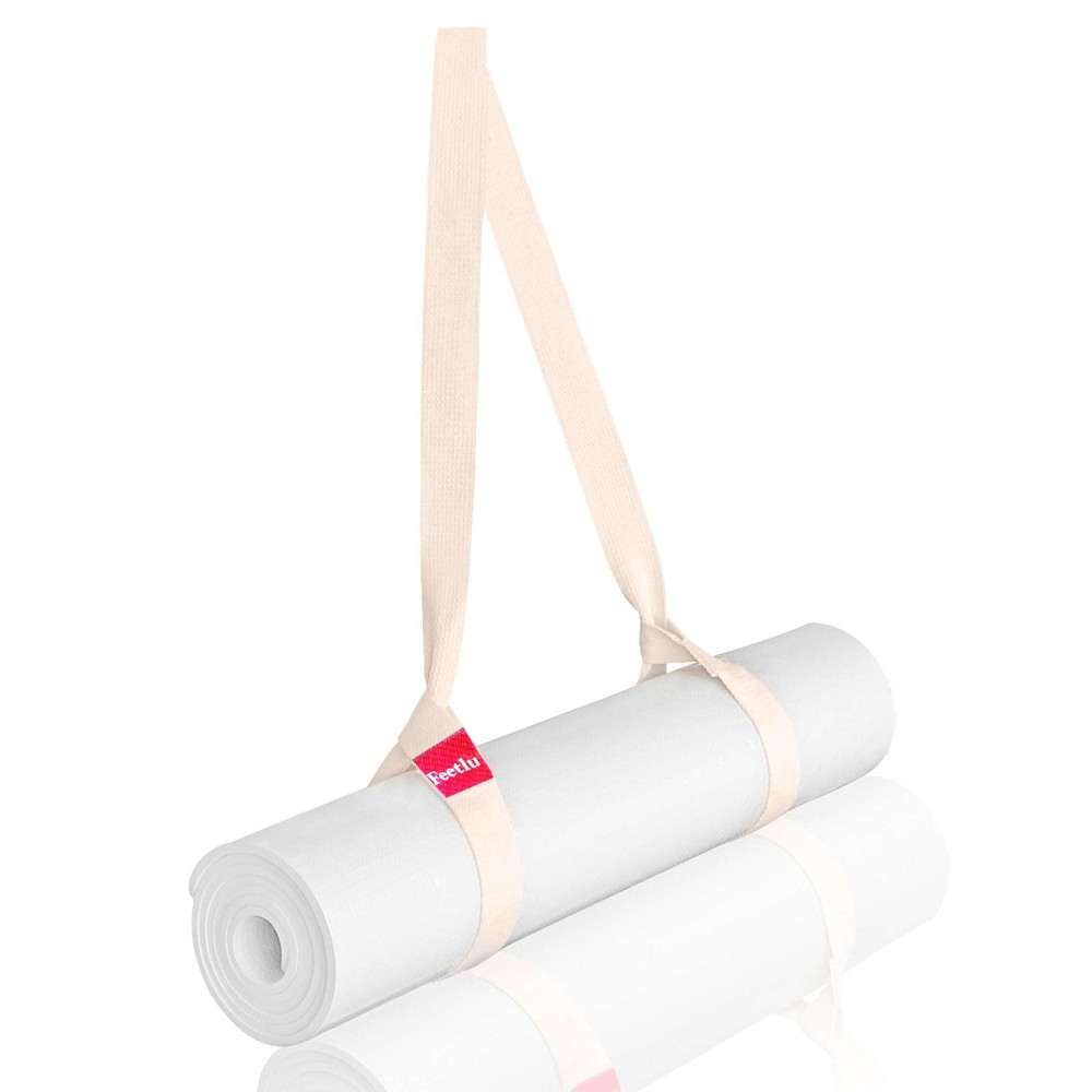 Yoga Mat Strap – 2-in-1 Adjustable Cotton Sling for Carrying & Stretching | N…