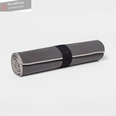 Yoga Mat Towel Gray : Polyester Sports Accessory