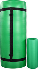 Extra Thick 71×24 Yoga Mat with Knee Pad, Blocks & Carry Strap for Workouts