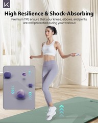 Non-Slip Large Yoga Mat,Extra Long and Wide Exercise & Fitness Mat( 72″Lx32″W…