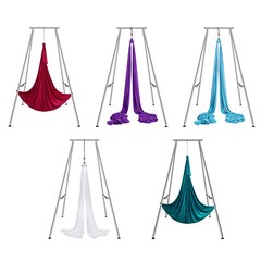 VEVOR Yoga Swing Stand Hammock Aerial Silk Kit 551 lbs Load Yoga Frame 10 FT
