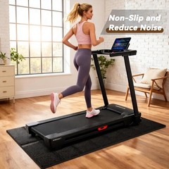 Treadmill Mat for Carpet Floors, 63″×30″, 0.2″ Thick Walking Pad Mat for