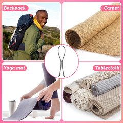 8 Pcs Yoga Mat Straps for Carrying Elastic Yoga Mat Band Storage Yoga Mat Carrie