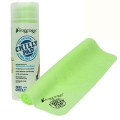 FROGG TOGGS Chilly Pad, Instant Cooling Towel, long 33×13, Hivis Lime Green