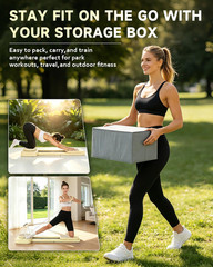 Foldable Pilates Board – 9-in-1 Home Reformer for Full Body Sculpting
