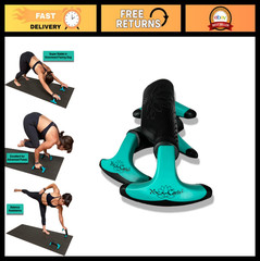 Wrist Alignment Yoga Blocks – Eliminate Pain in All Poses, Set of 2 with Guide