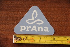 PRANA Climbing Yoga Clothing STICKER Decal NEW Lavendar
