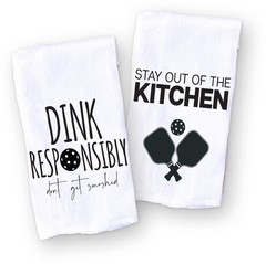 Funny Kitchen Towel – Pickleball Dish Cloth Set with Stay out of the Kitchen …