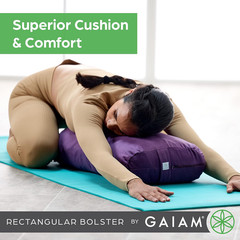 Yoga Bolster – Long, Rectangular Meditation Pillow – Supportive Cushion for Rest