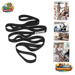 75″ Long Stretching Strap with Loops – Ideal for Yoga, Therapy, and Mobility Aid