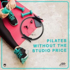 Versatile 12″ Pilates Ring with Dual Grip & Bonus Exercise Guide
