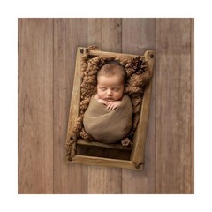 Kate Photography Foor Mats Light Brown Wood Printed Floor Mats Rubber Floor M…