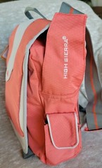 NWT High Sierra Express Messenger Bag – Mia 54202 Peach/White w/yoga mat straps