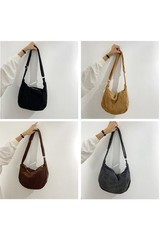 Ulisty Women Small Corduroy Hobo Bag Wide Strap Crossbody Bag Shoulder Bag Ca…