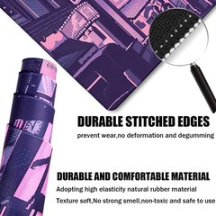Large Mouse Pad, Office Desk Pad Gaming, Durable Waterproof Non-Slip Base Lon…