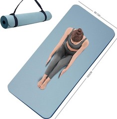 Yoga Mat Double-Sided Non Slip 72” x 32” x 7mm Extra Wide & Thick Yoga Mat