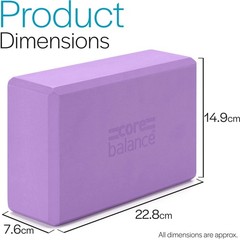 Yoga Blocks Twin Pack & FREE Yoga Strap, 2 Pack EVA Foam Blocks, Ro…