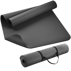 Extra Thick 10mm Non-Slip Yoga Mat 72″x32″ for Men & Women – Cushioned Exercise