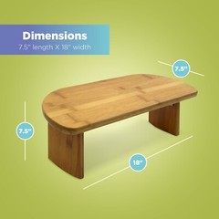 Ergonomic Bamboo Meditation Kneeling Bench-Portable Folding Stool-Leg Relaxation
