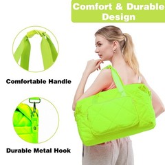 Sports Tote Gym Bag for Women, Travel Duffel Bag, Shoulder Weekender Overnigh…