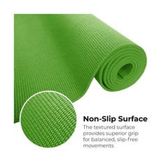 Bulk Yoga Mats, 10 Pack, 4mm Thick, 68x24in Green