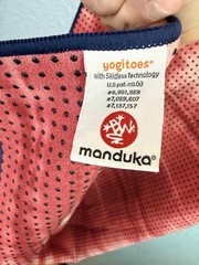 Manduka Yogitoes Skidless Yoga Towel One Size Non Slip Microfiber Red Grip Dots