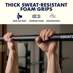 Squatz Doorway Pull Up Bar, Adjustable Door Frame Pull Up Bar with Level Mete…