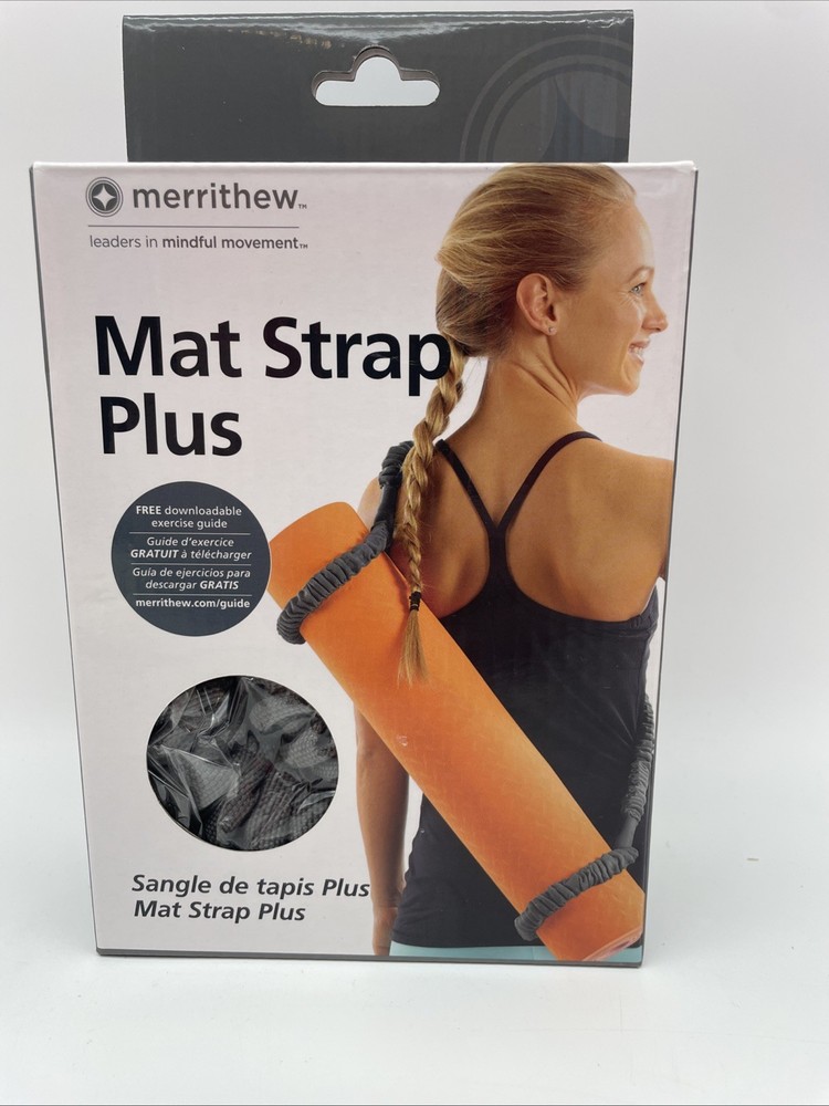 Merrithew Mat Strap Plus Yoga Pilates Carry Strap NEW Sealed Grey