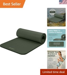 Solana 1-Inch Thick Non-Slip Yoga Mat with Strap – Comfort for Every Workout