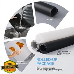 Black Silicone Mat 36.2″ x 24″