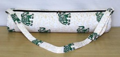 Indian White Elephant Yoga Mat Carrier Bag Mandala Large Shoulder Strap