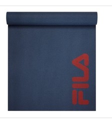 Fila Classic Yoga Mat With Carrying Strap Navy With Red 3 MM