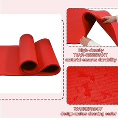 Lightweight 1/2-Inch Thick Yoga Mat with Non-Slip Surface for Safe Workouts
