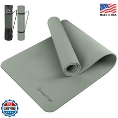 Gruper Yoga Mat Non Slip, 72″L x 24″W x 0.24″/0.32″TH, Anti-Tear Exercise Mat wi