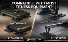 Treadmill Mat Pads,Walking Pad Mat for Bike Hardwood Floors&Carpet, 4 Pcs