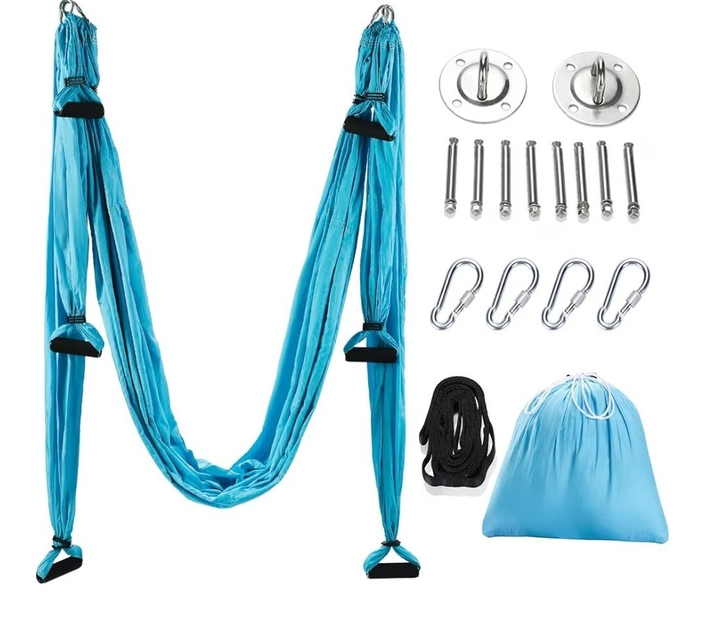 Aerial Yoga Swing Sling Strong Yoga Hammock Kit Set Trapeze Inversion Equipment