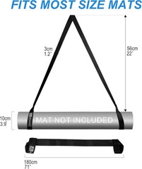 [MAT NOT Included] Yoga Mat Sling, Yoga Mat Straps for Carrying, Easy-Cinch Yoga