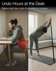 Bamboo yoga Stretching Stick 5ft Physical Therapy Dowel Rod