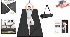 Extra Wide TPE Yoga Mat 72″x32″x1/4″ – Non-Slip Comfort for Yoga & Pilates