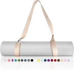 2 Sizes Adjustable Yoga Mat Strap – Super Comfy & Eco-Friendly Design Included