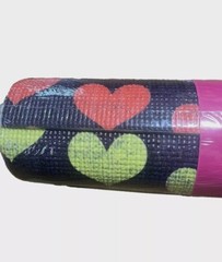 Terez Yoga Mat Colorful Hearts Love is Love Logo Non-Slip Fitness NWT $100.00