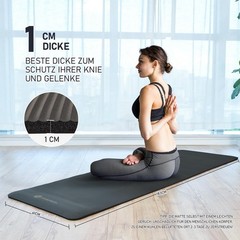 Yoga Mat Thicker, NBR Yoga Mat Non Slip With Carry Strap, For Gym Mat…