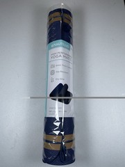 Nautilus High Performance Yoga Mat 6mm W/strap Blue New W/ Tags