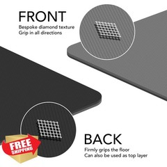 Karma Fitness TPE Yoga Mat Grey Printed 72″x32″