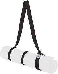 Yoga Mat Carrier Strap, Adjustable, Thick Cotton Blend, 2-in-1 Stretching Band