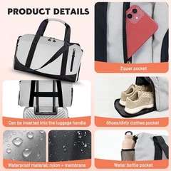 Yoga Mat Bag Gym Workout Pilates Tote With Water Bottle Wet Dry Pocket